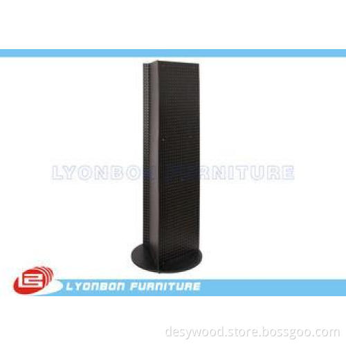Black OEM MDF Pegboard Display Stands Melamine Finish / 500